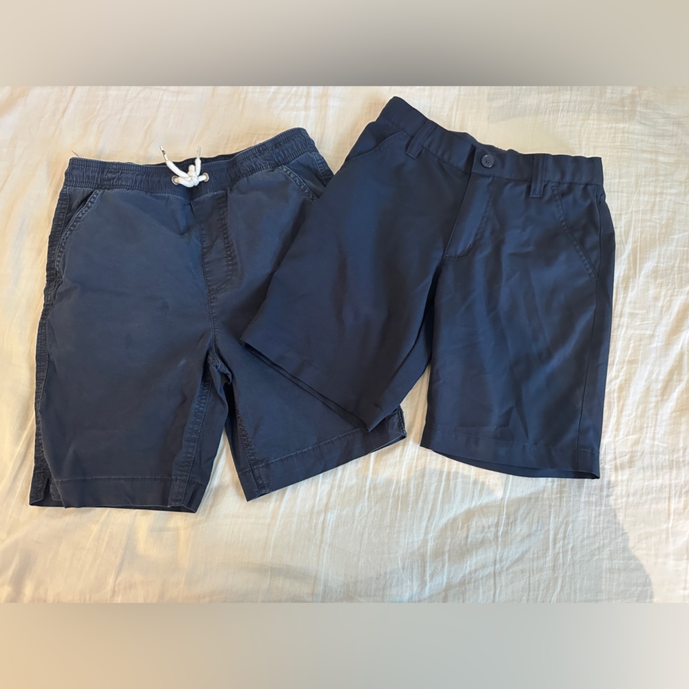 Quiksilver and French Toast Blue Shorts Boys Size 10